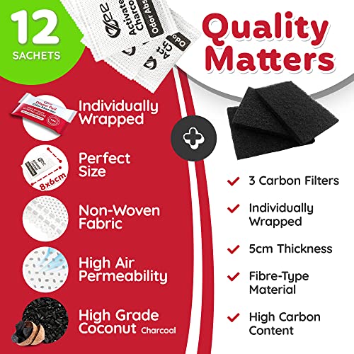 VZee Diaper Pail Deodorizer, Pack of 16, with Plastic Case, Compatible