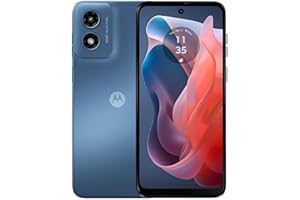 Motorola Moto G Play 2024 (64GB) 6.5” Display, 50MP Camera, 5000mAh Battery, 4G LTE, Sapphire Blue (Renewed)