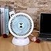 Cozime Portable USB Fan Mini Desktop Desk Table Electric Rechargeable Fan for laptop room office outdoor travel