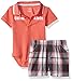 Calvin Klein Baby Boys' Boys 2 Pieces Short Set-Plaid Shorts