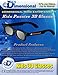 ED Family 4 Pack Cinema 3D Glasses KIT for LG 3D TVs - 2 Adult and 2 Kids Passive Circular Polarized 3D Glasses