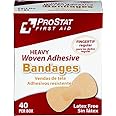 ProStat First Aid 2184 Heavy Woven Regular Fingertip Adhesive Bandages (Pack of 40)