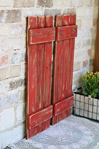 Red Farmhouse Shutters set of 2 - Thumbnail 2