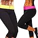 CROSS1946 Women's Slimming Pants Bra Hot Thermo Neoprene Sweat Sauna Body Shapers for Weight Loss,Black/Yellow 3XL