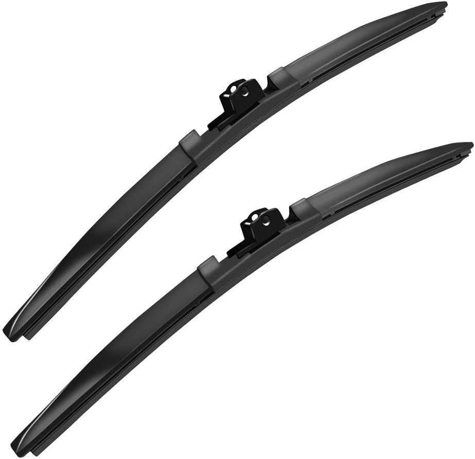 Windshield Wiper Blade - 24"/19" (Set of 2) MIKKUPPA Front Wiper Replacement, All-Season Natural Rubber Cleaning Window