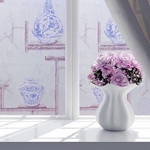 Window Film Door Sticker Glass Film Both Suitable for Home and Office (SizeM:17.778.7 inch/45cm200cm, QHC-45)