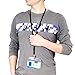 Wisdompro 10 Pack 22 inch Polyester Neck Lanyard with Detachable Buckle, String Loop and Metal Clasp for Keys, ID Badges, Phones, USB Flash Drives, Cruise Ship Cards - Black