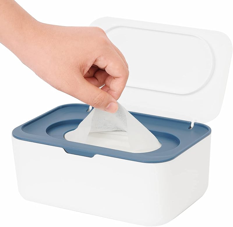 Seposeve Wipes Dispenser Blue One-Hand Operation 80 Wipes Capacity
