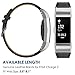 Simpeak Compatible for Fitbit Charge 2 Leather Band, Black, Size No Size