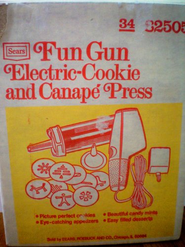 Click Here to See More Images VINTAGE -- Sears Fun Gun Electric Cookie and Canape Press