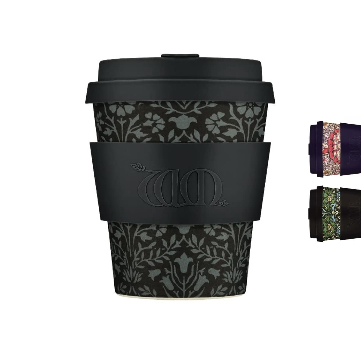 12oz 350ml William Morris Reusable Eco-Friendly 100% Plant Based Coffee Cup - Melamine Free & Biodegradable Dishwasher/Microwave Safe Travel Mug, Walthamstow