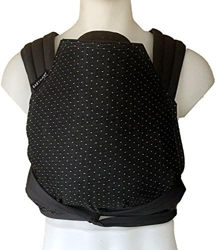 BabyHawk by Moby Baby Carrier for Newborns + Toddlers - Meh Dai (Mei Tei) - Swiss Dots Navy
