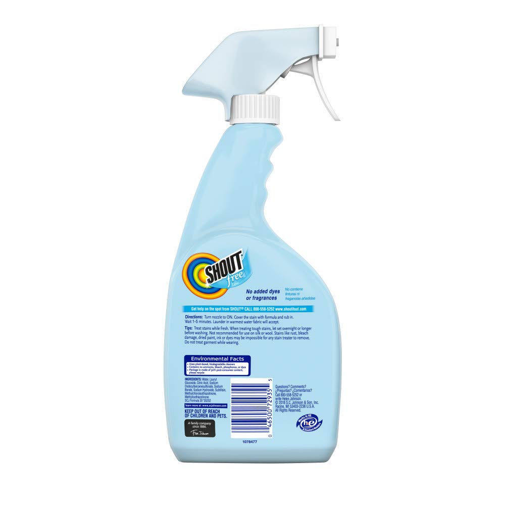 Shout Free, Gentle Baby Laundry Stain Remover Spray, 22 fl oz: Prime Pantry
