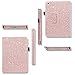 iPad Mini Case, iPad Mini 2 Case, iPad Mini 3 Case, UrbanDrama Glitter Sparkly Slim Fit Folio Stand PU Leather Case with Auto Wake/Sleep Feature Luxury Smart Cover for iPad Mini 1/2 / 3, Rose Gold