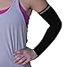 BeVisible Sports Arm Compression Sleeves For Men & Women With UV Sun Protection Cover - 1 Pair