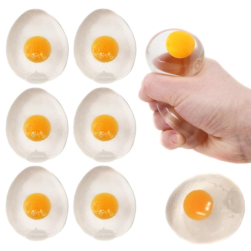 The Dreidel Company Sticky Egg Splat (Clear, 6-Pack)