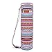 ELENTURE Canvas Yoga Mat Bag with Adjustable Strap & Pockets, Full-Zip Travel Gym Tote for Women & Men, Fits 1/4