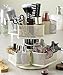 Nifty 2-Tier Cosmetic Organizing Carousel - Cream Powder Coat Finish, Spins 360-Degrees, Cosmetic Bathroom or Bedroom Vanity Storage, Beauty Supplies Organizer, Lazy Susan Platform