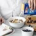 DOWAN 24 oz Porcelain Cereal/Soup Bowl , White - Set of 4