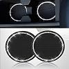 2PCS Bling Car Cup Coaster, Bling Car Accessories 2.75 inch,Rhinestone Anti Slip Insert Coaster, Suitable for Most Car…
