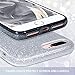 MILPROX Glitter Case Compatible for iPhone 8 Plus/7 Plus, Shiny Sparkle Bling, 3 Layer Hybrid Protective Soft Phone Case, Wireless Charging & Car Mount Compatible, Black Gradient Glitter
