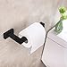 Angle Simple Toilet Paper Holder, SUS304 Stainless Steel Bathroom Tissue Holder, Toilet Tissue Hanger, Toilet Roll Dispenser Wall Mount, Matte Black