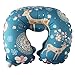Ergonomic Designed Inflatable Travel Neck Pillow-2 Full Mouth Blow -Easy To Carry-Pocket Size Only 0.28 Pounds for Airplanes, Cars, Buses, Trains, Office Napping, Camping, Wheelchairs & Home