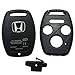 3+1 Buttons Replacement Key Fob Cover Case fit for Honda 2003-2012 Accord 2006-2013 Civic EX 2009-2015 Pilot 2005-2006 CR-V Ridgeline Odyssey Keyless Entry Key Fob Shell