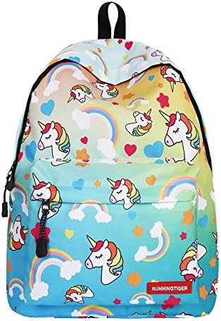 SWYIVY Lightweight 3D Unicorn School Backpack Shoulder Bag Bookbag for Teens Girls