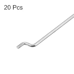 uxcell 1.2mm x 180mm (7 Inch) Steel Z Pull/Push