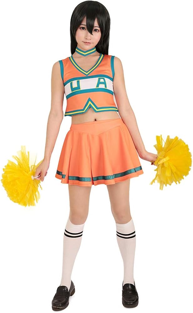 Miccostumes Women's BNHA Cheer Uniform UA Cheerleader