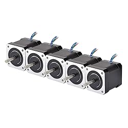 STEPPERONLINE 5PCS Nema 17 Stepper Motor Bipolar 2A