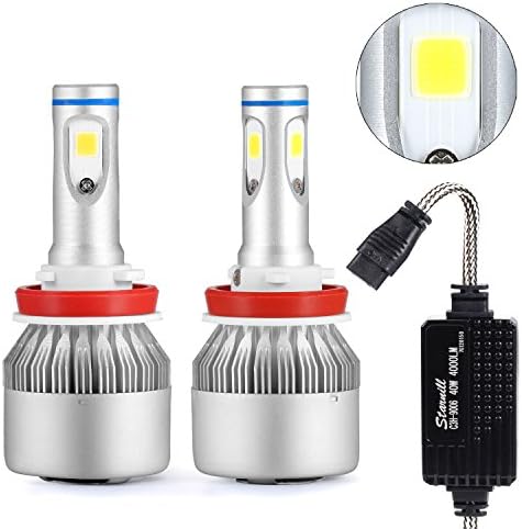Starnill Automobile LED Headlight Bulbs All-in-One Conversion Kit-80W/8,000LM/6,000K-2 Year Warranty(H11)