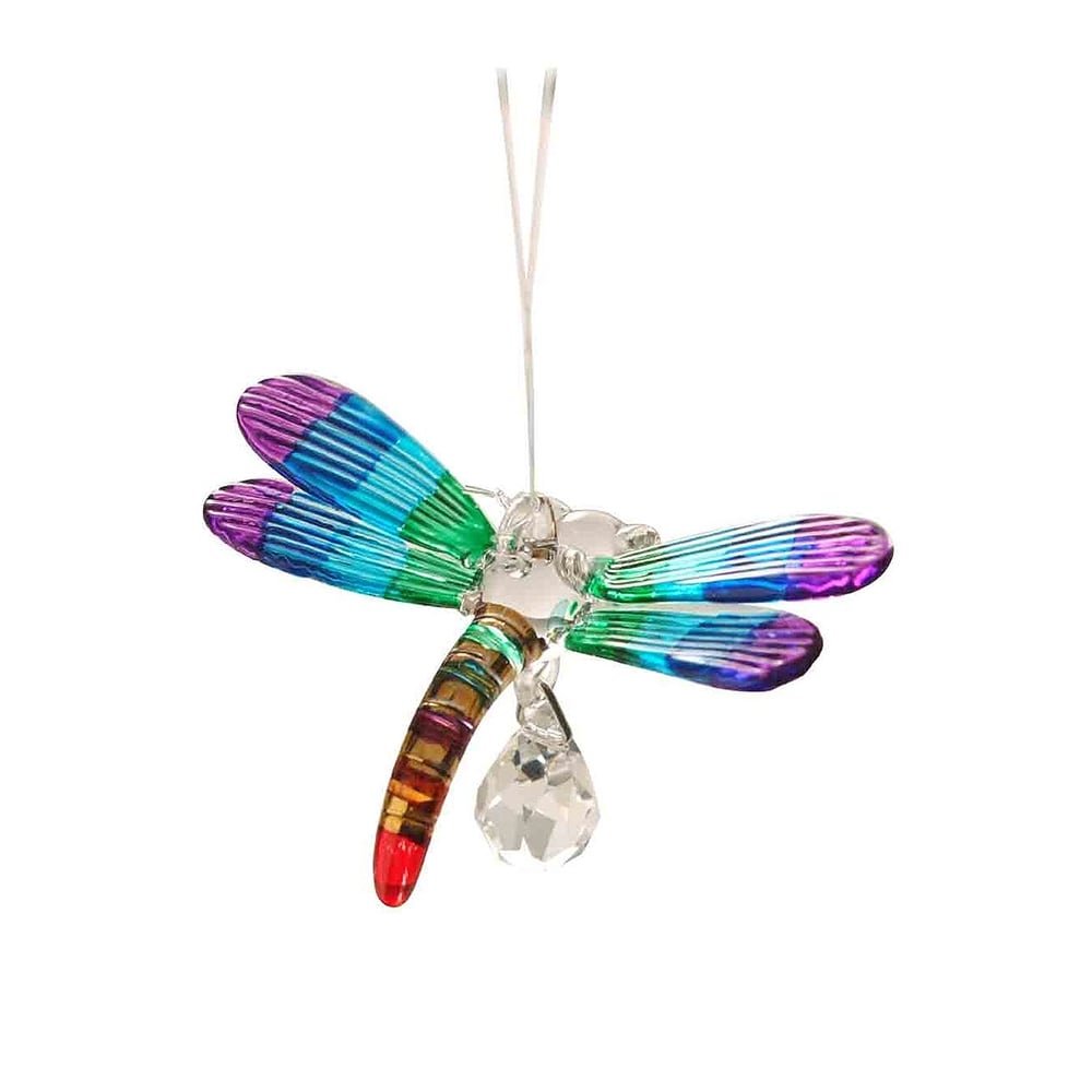Wild Things Gifts Fantasy Glass Dragonfly Rainbow New 5054-RAI