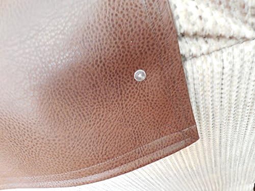 Stitch N Art Chair Recliner Headrest Cover, Furniture Protector, Chair Pad, Deluxe CoCoa Vinyl 14x30 Theater Chair Pad Home Decor, Gift Idea