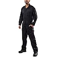Kolossus Coveralls for Men Long Sleeve Jumpsuit - Blended - Adjustable Cuff - Utility Pockets