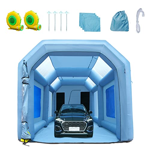 VEVOR 20x10x8ft Inflatable High Powerful 480W+750W Blowers Spray Booth
