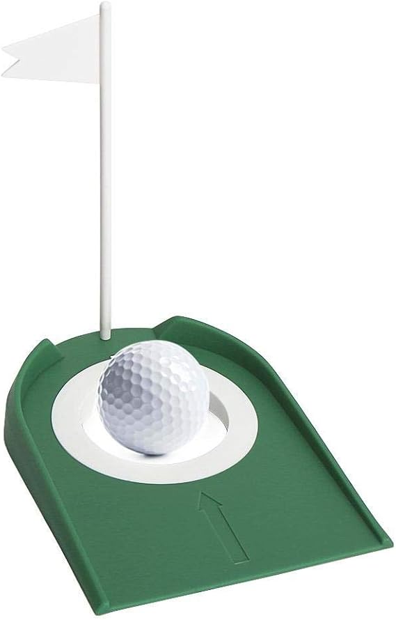 HEIRAO Golf Hole Cup, Plastic Golf Putting Cup Practice Aids with Hole