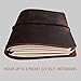 Pocket Travelers Notebook, Refillable Leather Travel Journal for Men & Women, Notebook Cover for Field Notes, Moleskine Small 3.5 x 5.5 Inches, Dark Brown