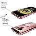 LG V50 ThinQ Case, LG V50 Case, Silverback Moving Liquid Holographic Sparkle Glitter Case with Kickstand, Bling Diamond Rhinestone Bumper with Ring Stand Slim Protective Case for LG V50 ThinQ -RD