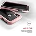 ZIZO ION Series for iPhone X Case Military Grade Drop Tested with Tempered Glass Screen Protector iPhone Xs Case Rose Gold Clear
