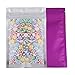 100 Assorted Translucent/Silver/Colored Flat Metallic Foil Mylar Zip Lock Bags Pouch 8.5x13cm (3.3x5.1