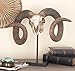 Deco 79 Polystone Sheep Skull on Stand, 22 by 17-Inch
