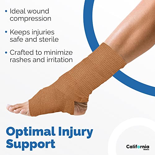 Self Adhesive Bandage Wrap 2 inch by 5 Yards Self Adhering Non Woven