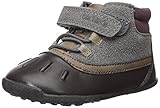 Carter's Every Step Boys' Cater's Every Step Stage 3 Walk, Jonah-WB Fashion Boot, Grey/Dark Brown, 5.5 M US (12-18 Months)