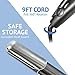 Vokai Labs Digital Ionic Ceramic Flat Iron Hair Straightener and Curler, 1 Inch with 5 Heat Control Settings, Auto shutoff