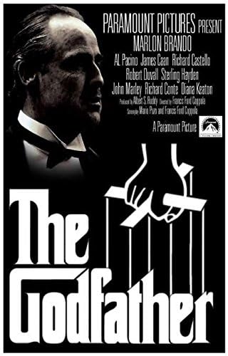 The Godfather (G) Movie Poster For Office, Schools | Walls, Doors, Study Rooms, Bedrooms, Halls | Inspirational Motivational Quotes Signs-Sayings | Actors Footballer Movies Singers Legends, Superstars And Sports Players | Funny Art Matte Finish | High-Quality Imported Premium ART Material With Digital HD Printing | Super Stylish Collection That Suits Your Surrounding - 12x19 Inches