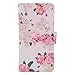 UrSpeedtekLive iPhone 6s Case, iPhone 6 Case, Premium PU Leather Funny Pattern Flip Wallet Case Cover w/Card Slots & Stand Compatible iPhone 6/6s 4.7 Inch, Flower 2