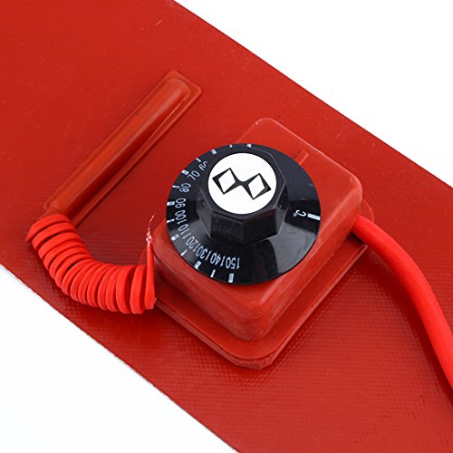 Metal Drum Heater, Oil Drum Heater of Silicone Rubber with Adjustable Thermostat 55Gallon/200L 4.9 ″ X 68.5 ″ 1000W - Thumbnail 2