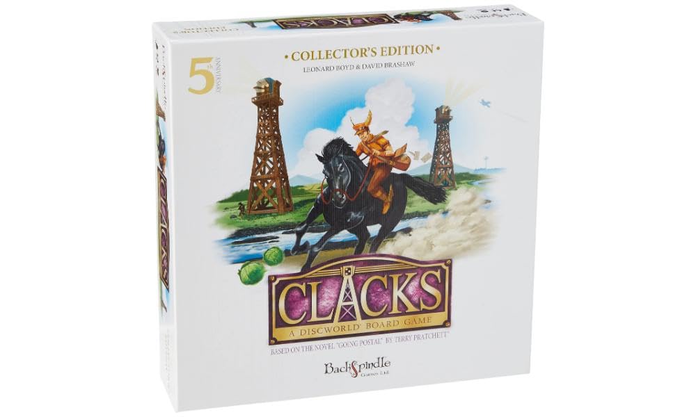 Backspindle Games | Clacks! Collector's Edition | Board Game | Ages 14+ | 1-4 Players | 30-45 Minutes Playing Time